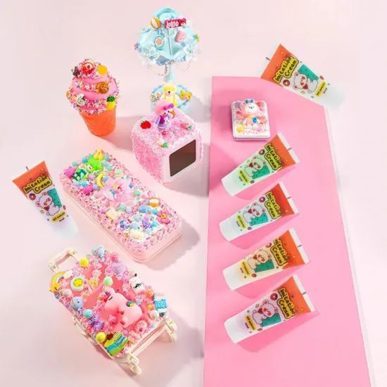 3D Cream Colors Silicone Imitation for Decoration and Embossed Crafts